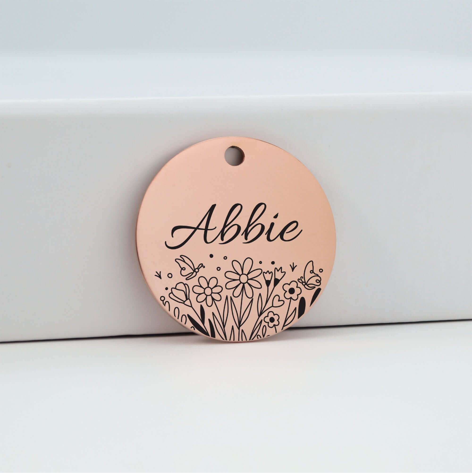 Pet ID Tags for Dogs  in Rose Gold | Tag4MyPet