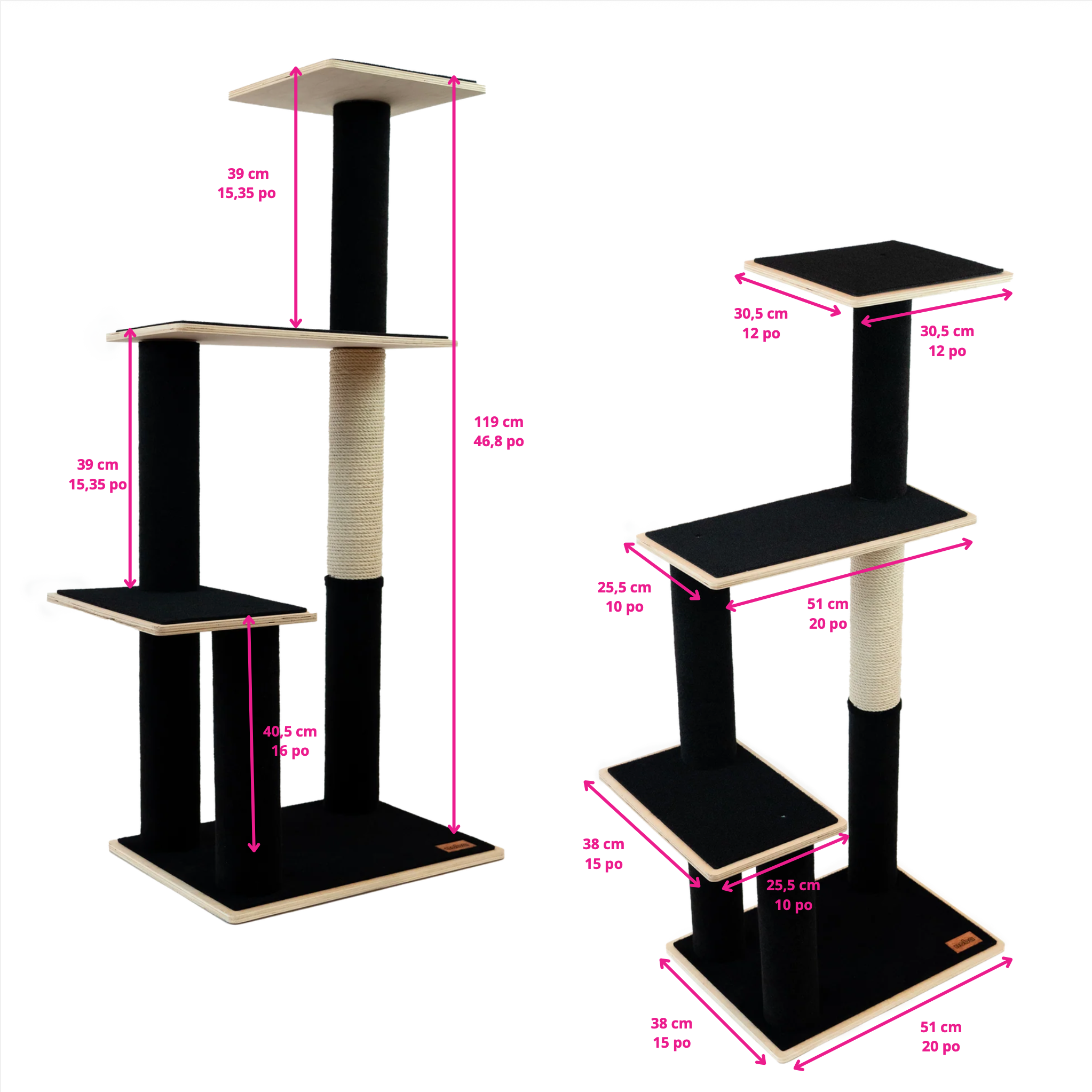 Cat Tree Large | Tag4MyPet | Ships to USA and Canada