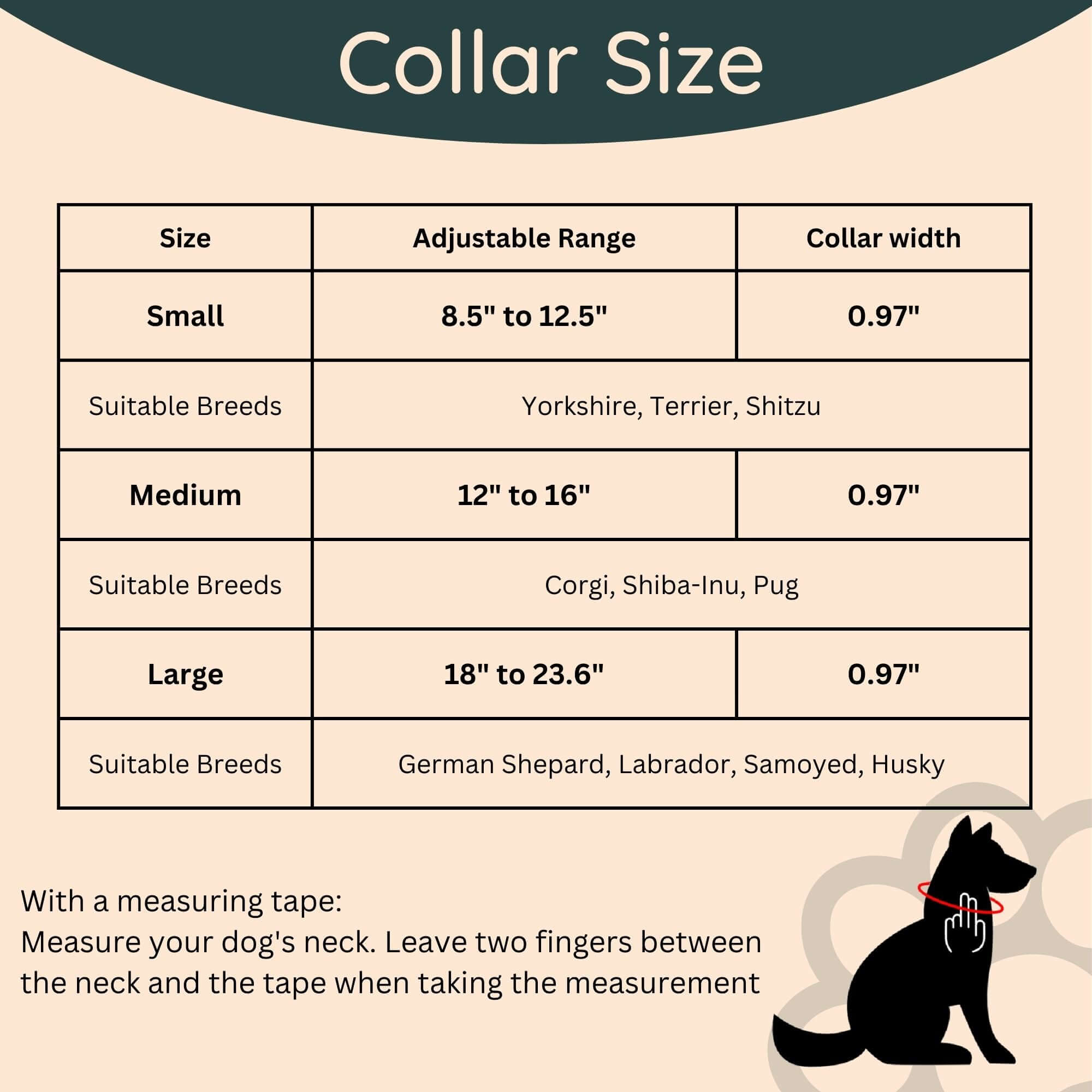 Dog Collar Sizes