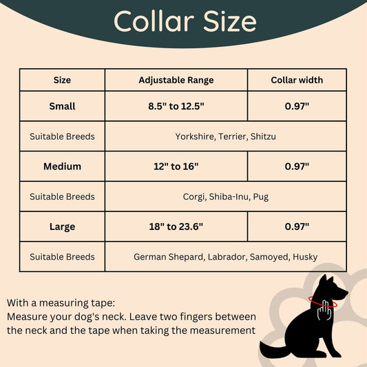 Dog Collar Size Guide 