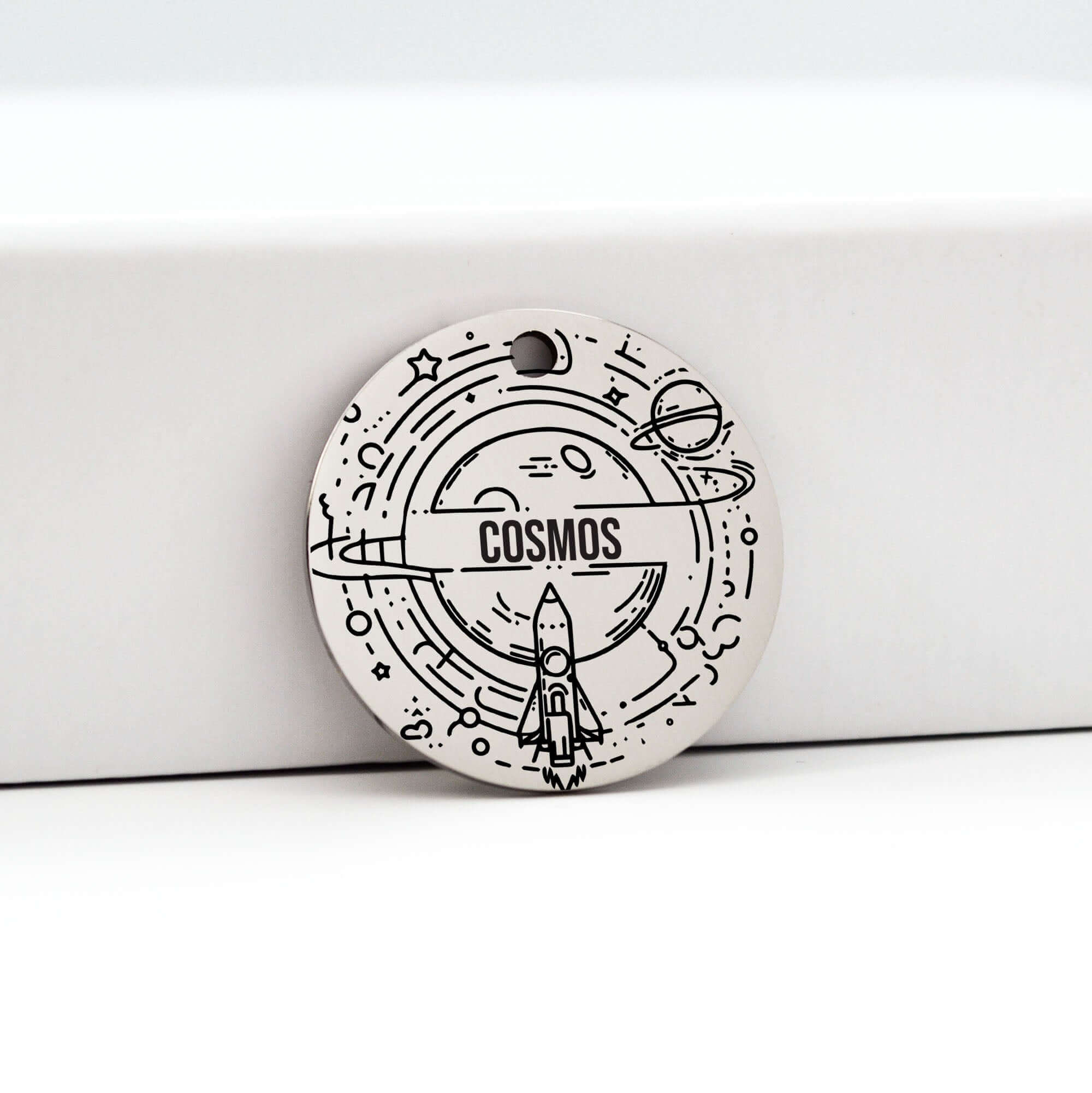 Custom pet ID tags Canada in Silver