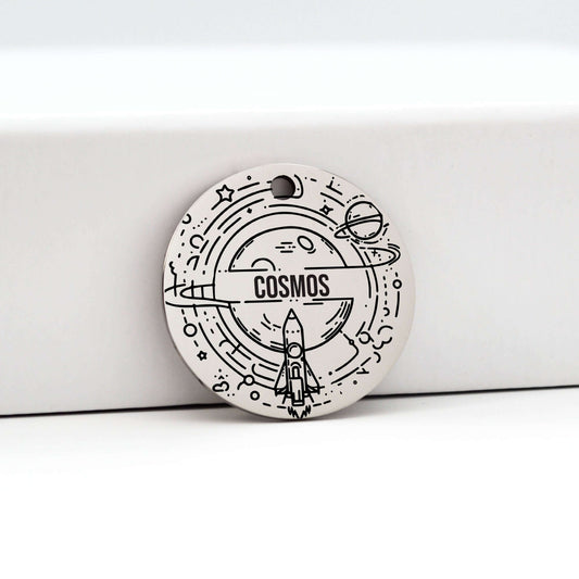 Custom pet ID tags Canada in Silver