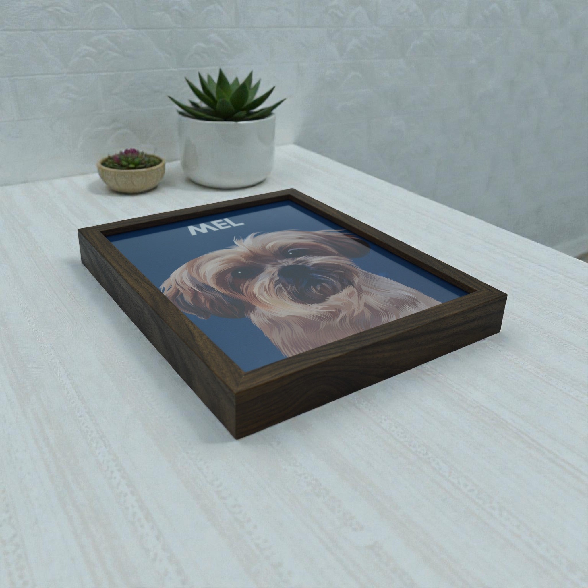 Custom Pet Memorial Portrait – Personalized Dog & Cat Artwork