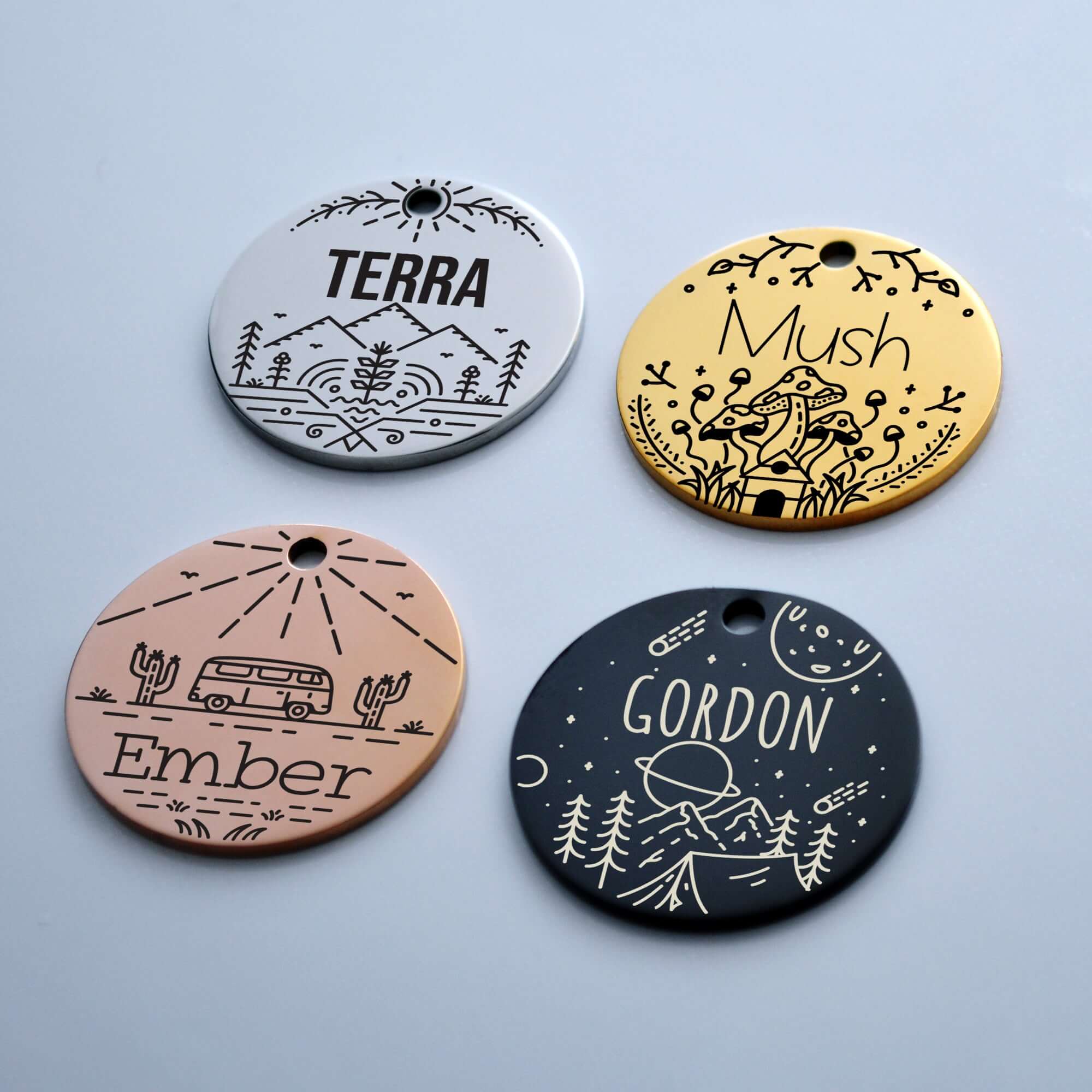 Custom ID Pet Tags Fully personalized for Dogs and Cats