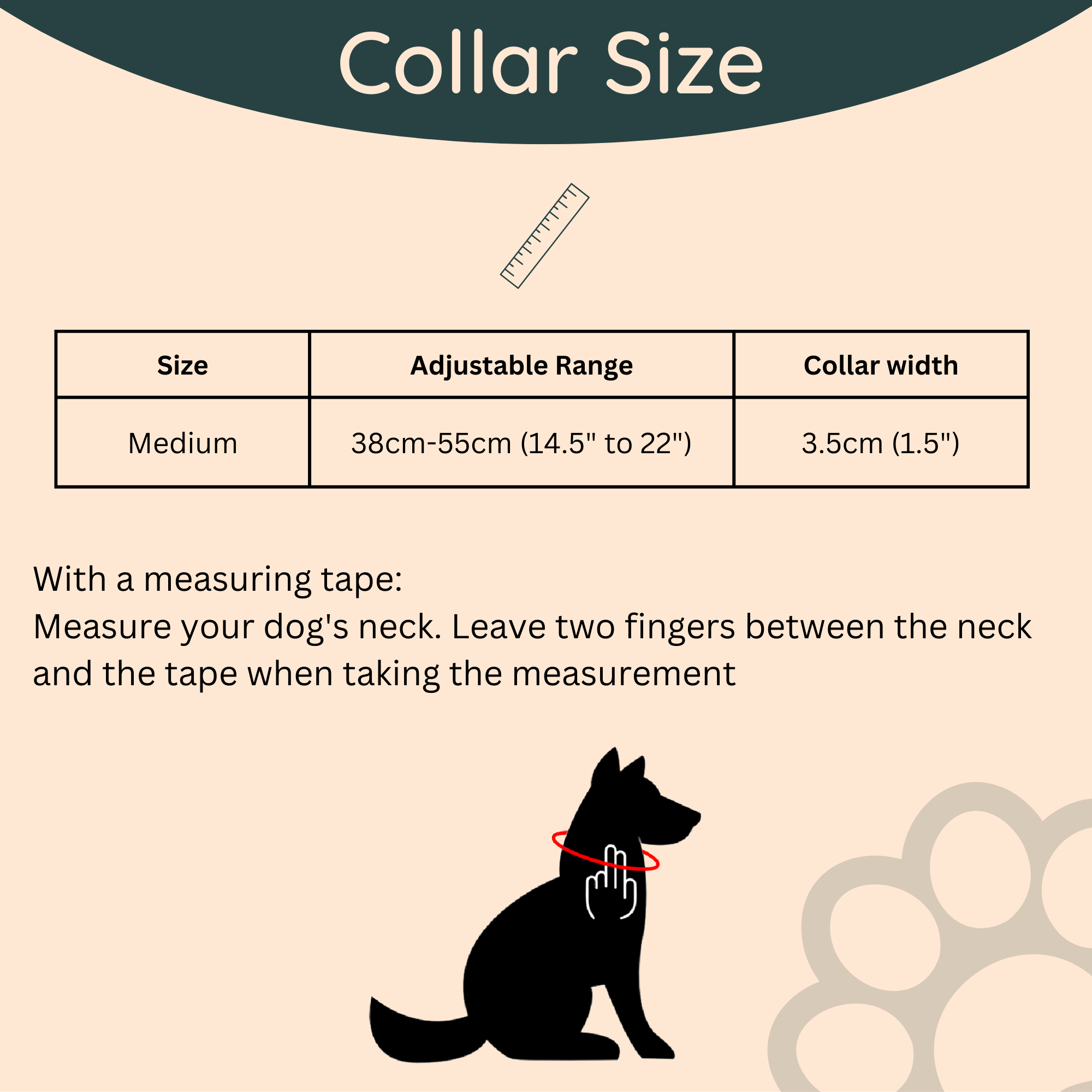 Tactical Dog Collar Size Guide