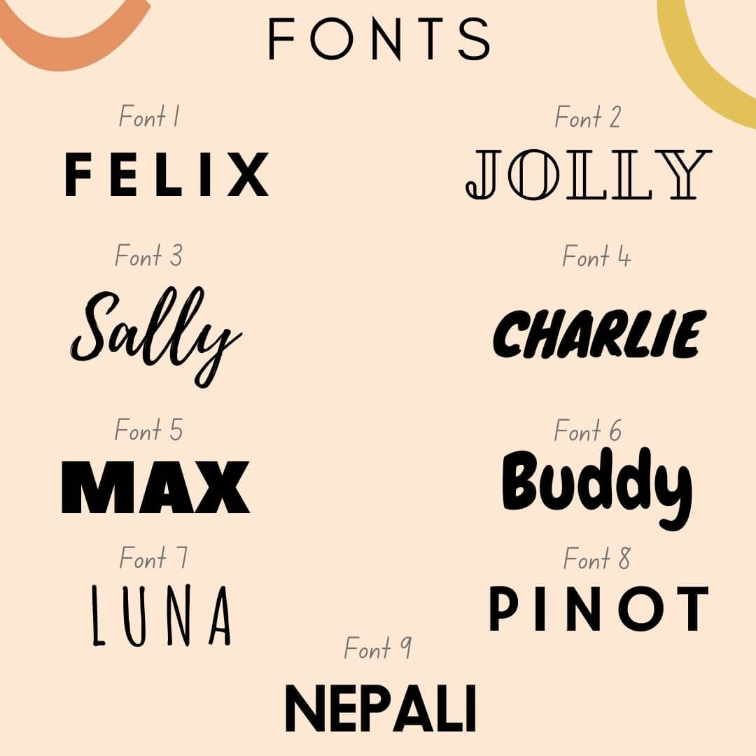 Custom pet portrait Fonts