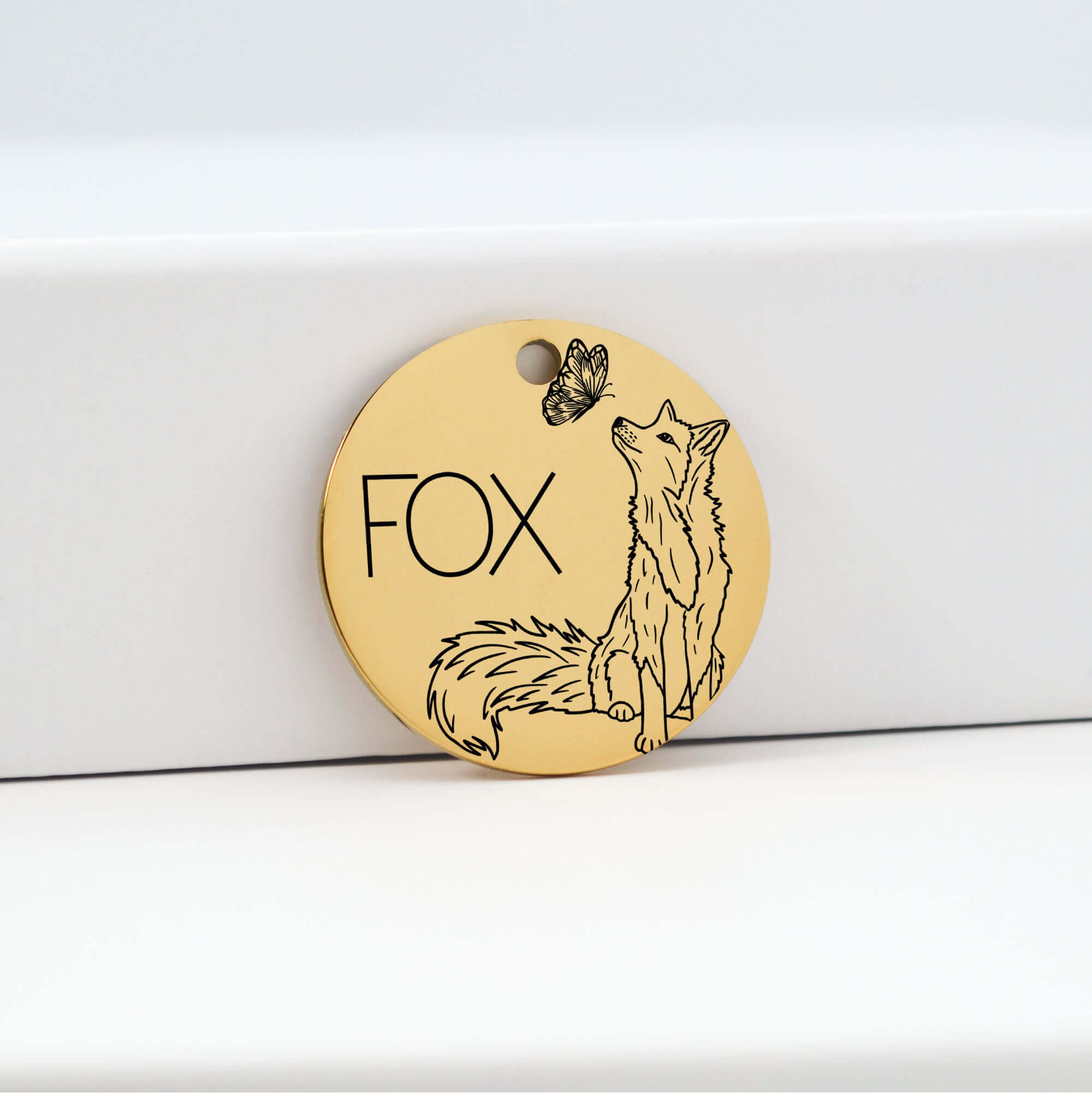 Gold Dog Tag