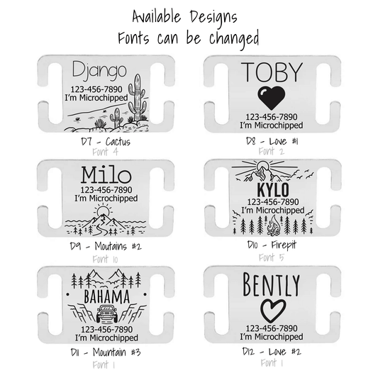 Silent Dog Tags Designs 