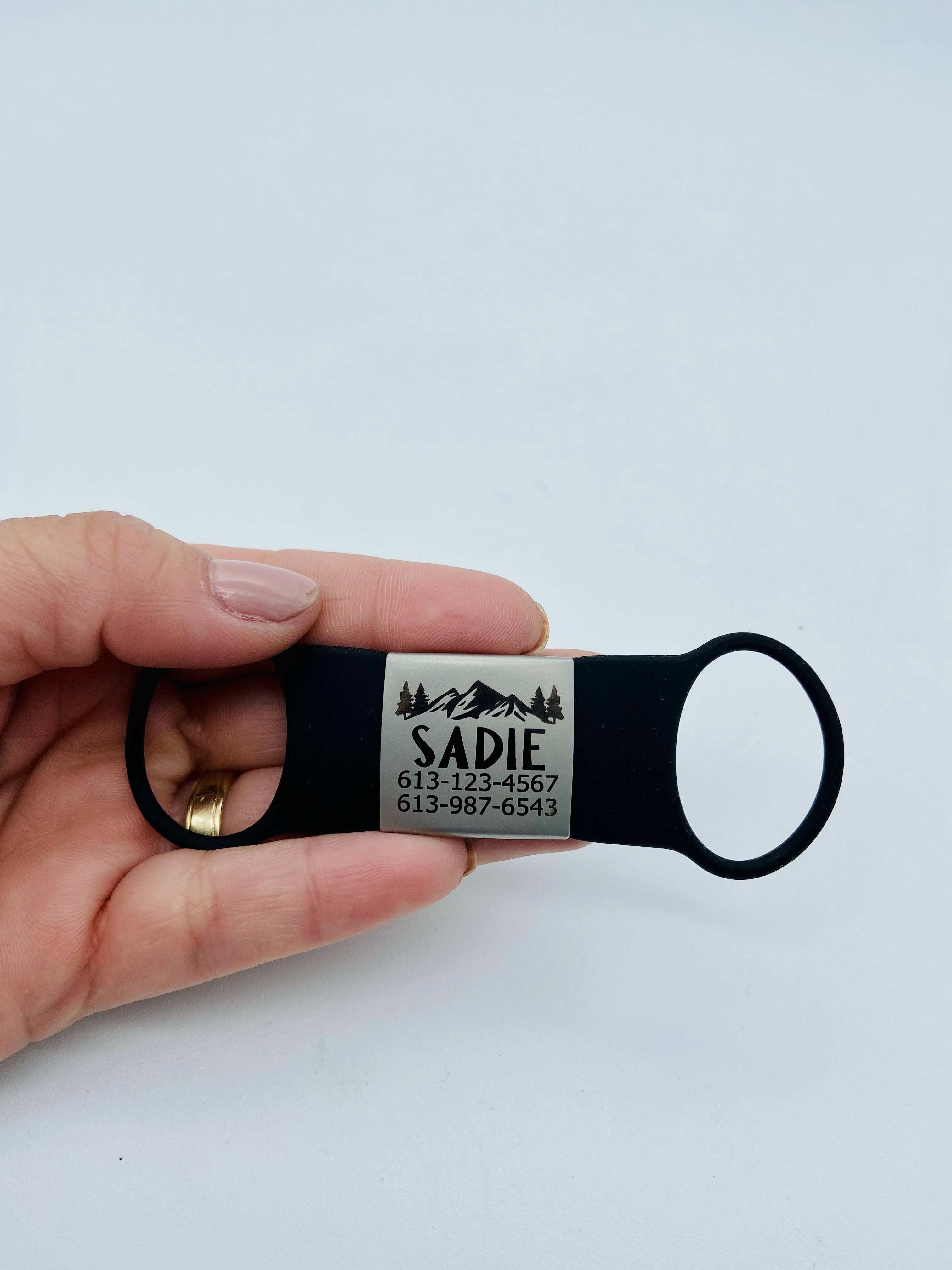 Large Slide-On Tag with Design