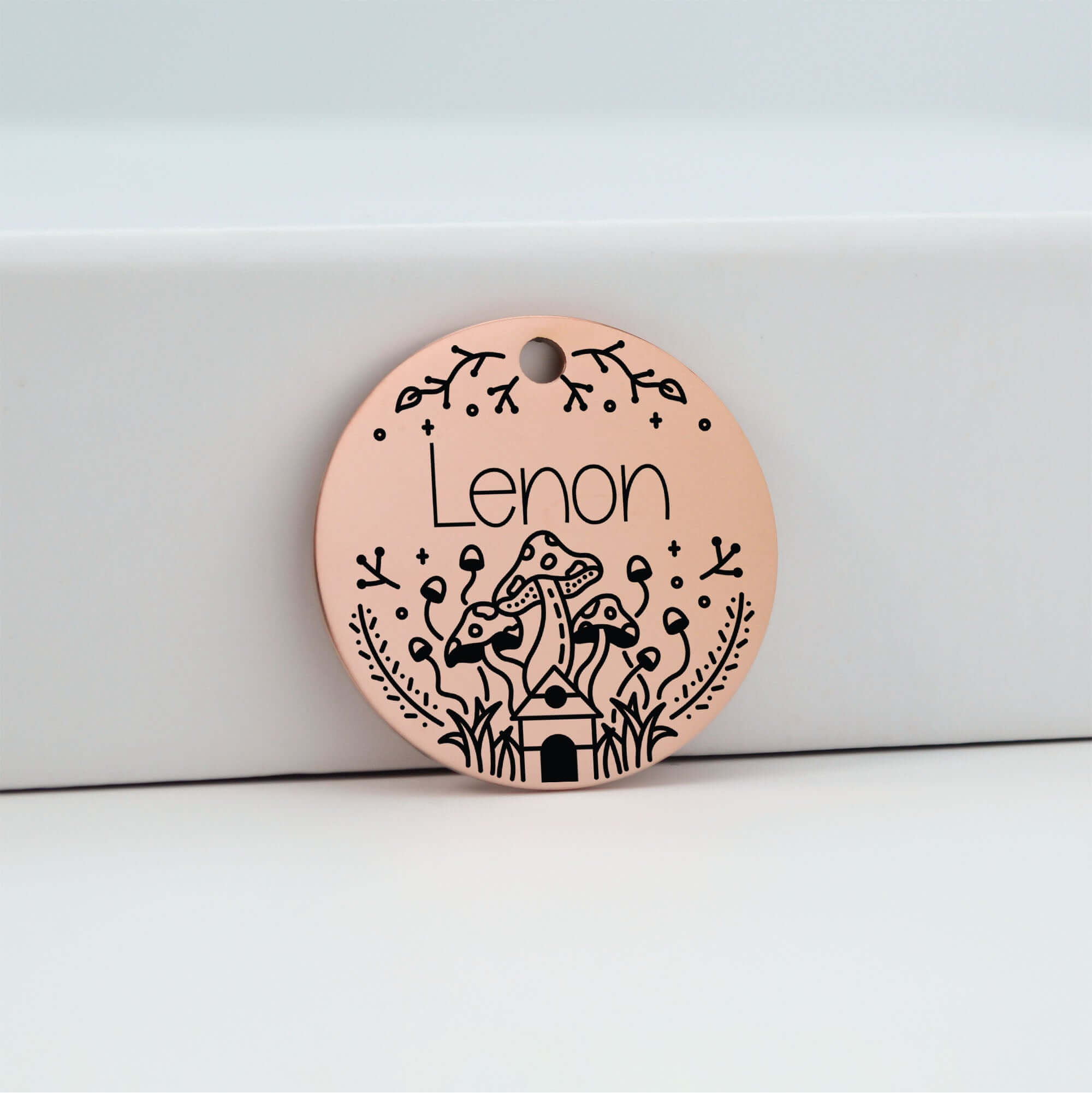 Engraved Pet Tags Canada Rose Gold | Tag4MyPet