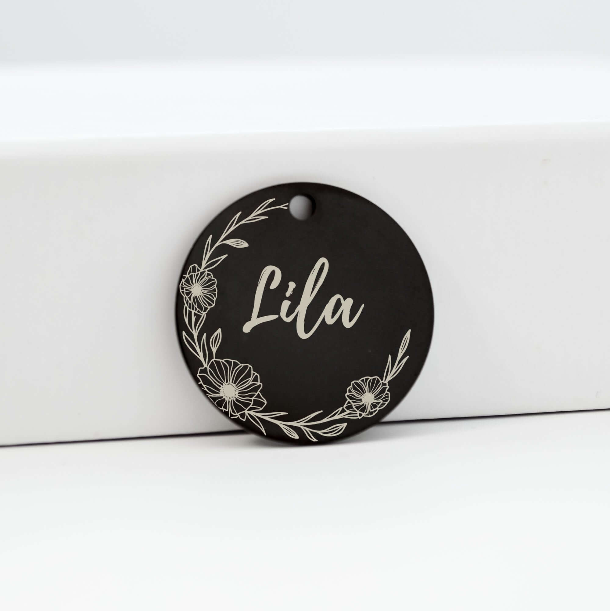 Puppy ID Tags in Black | Tag4MyPet