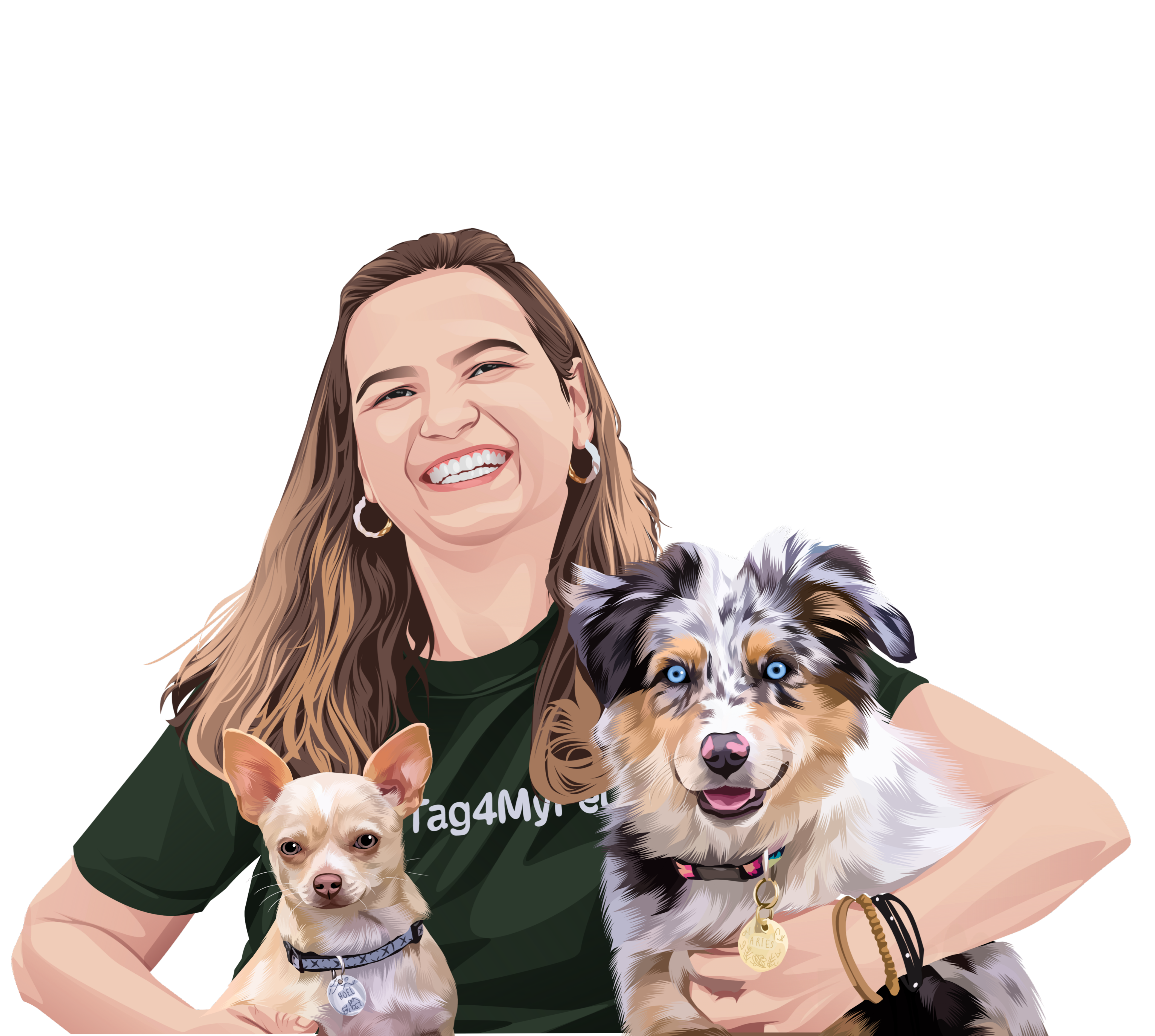 Pet portrait art memorial