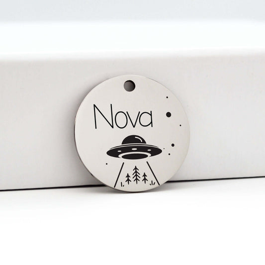 Personalized Pet Tags in Silver