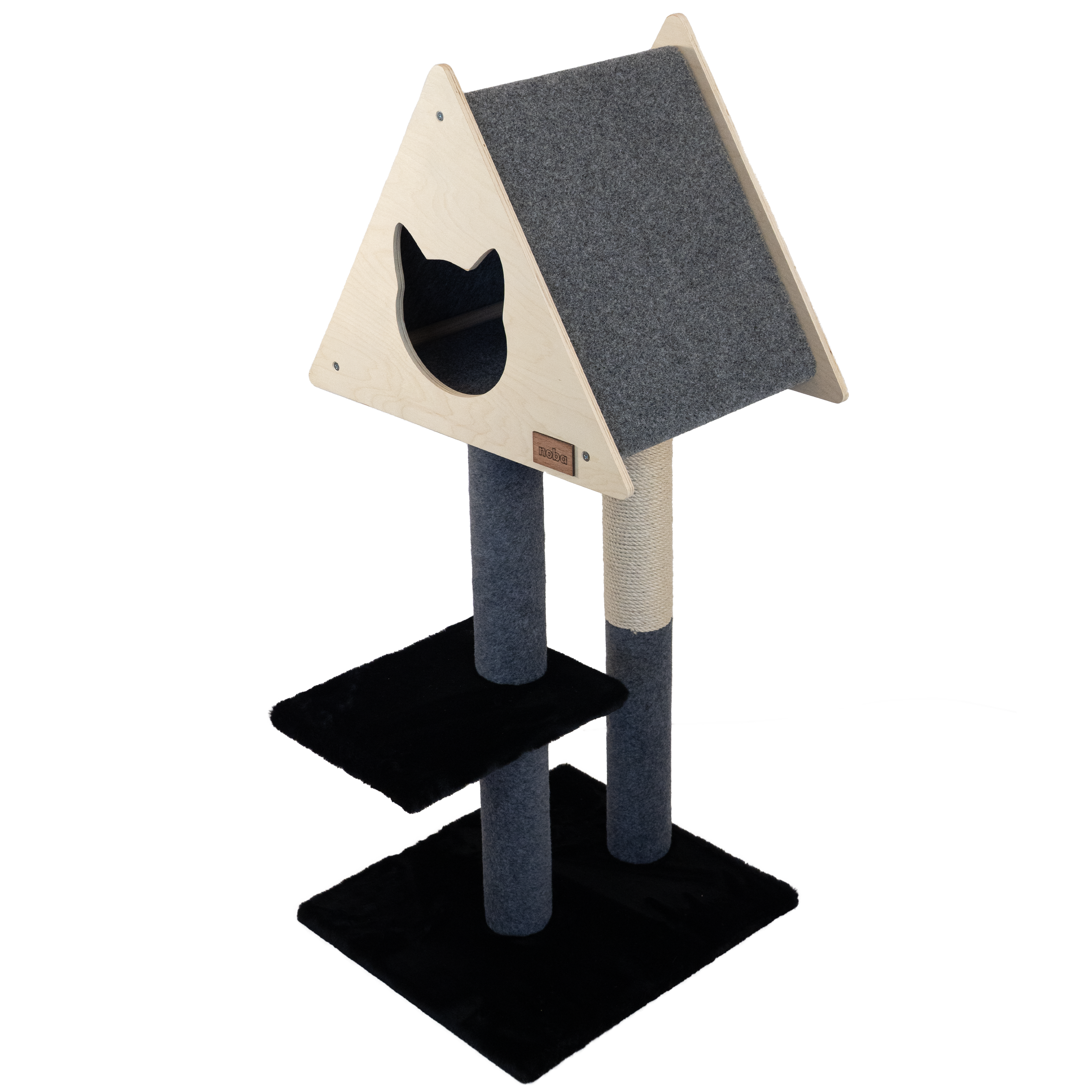 Teepee Deluxe Cat Tree – 2-Level Playground & Condo