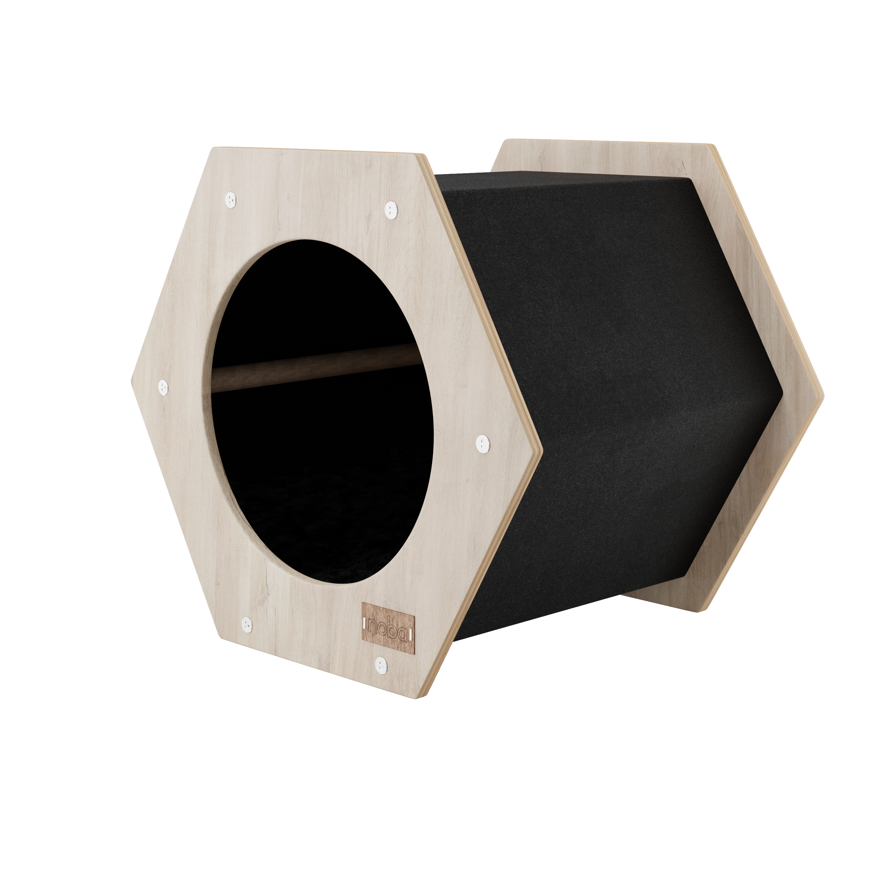 Hexagon Scratchable Cat House – Modern & Cozy Condo