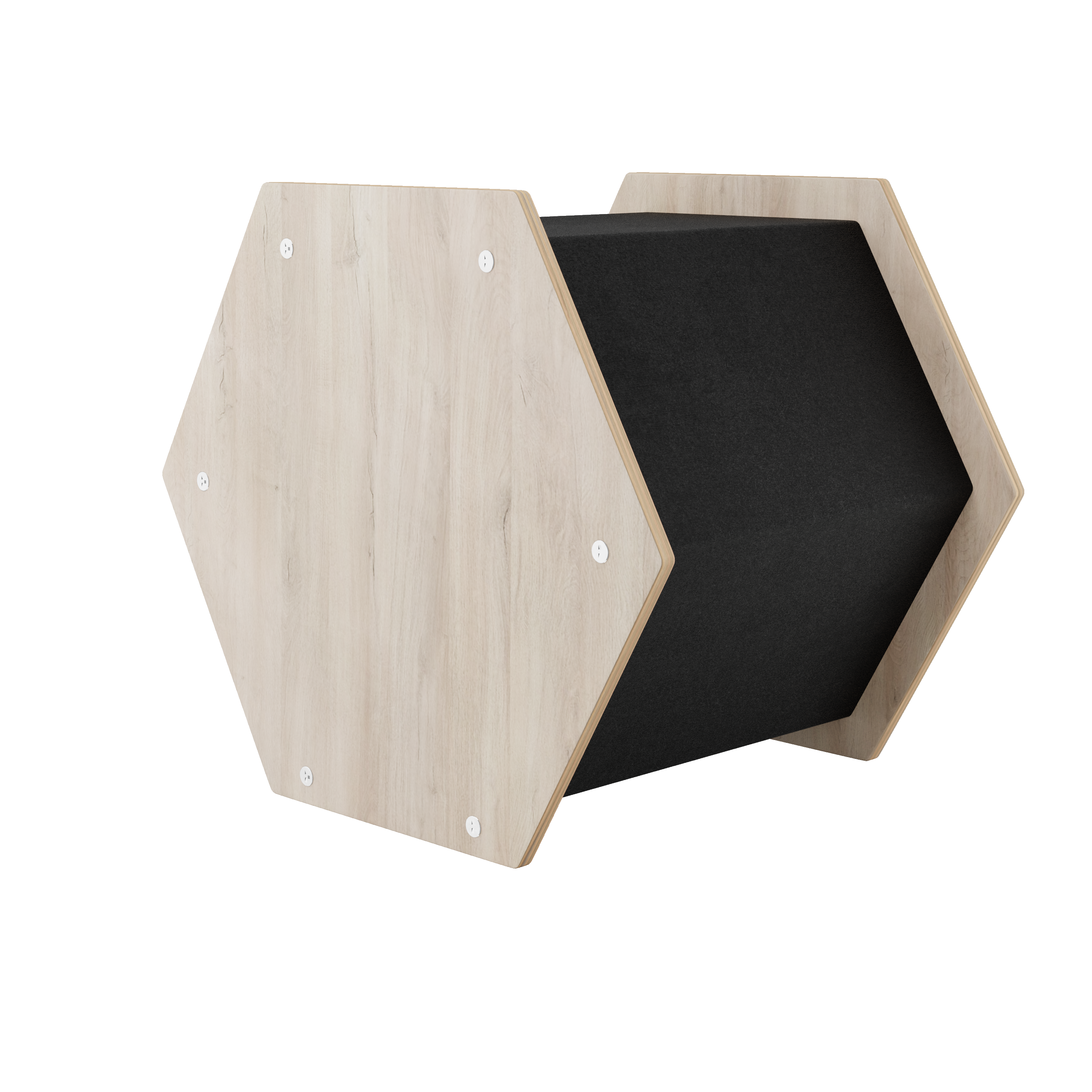 Hexagon Scratchable Cat House – Modern & Cozy Condo