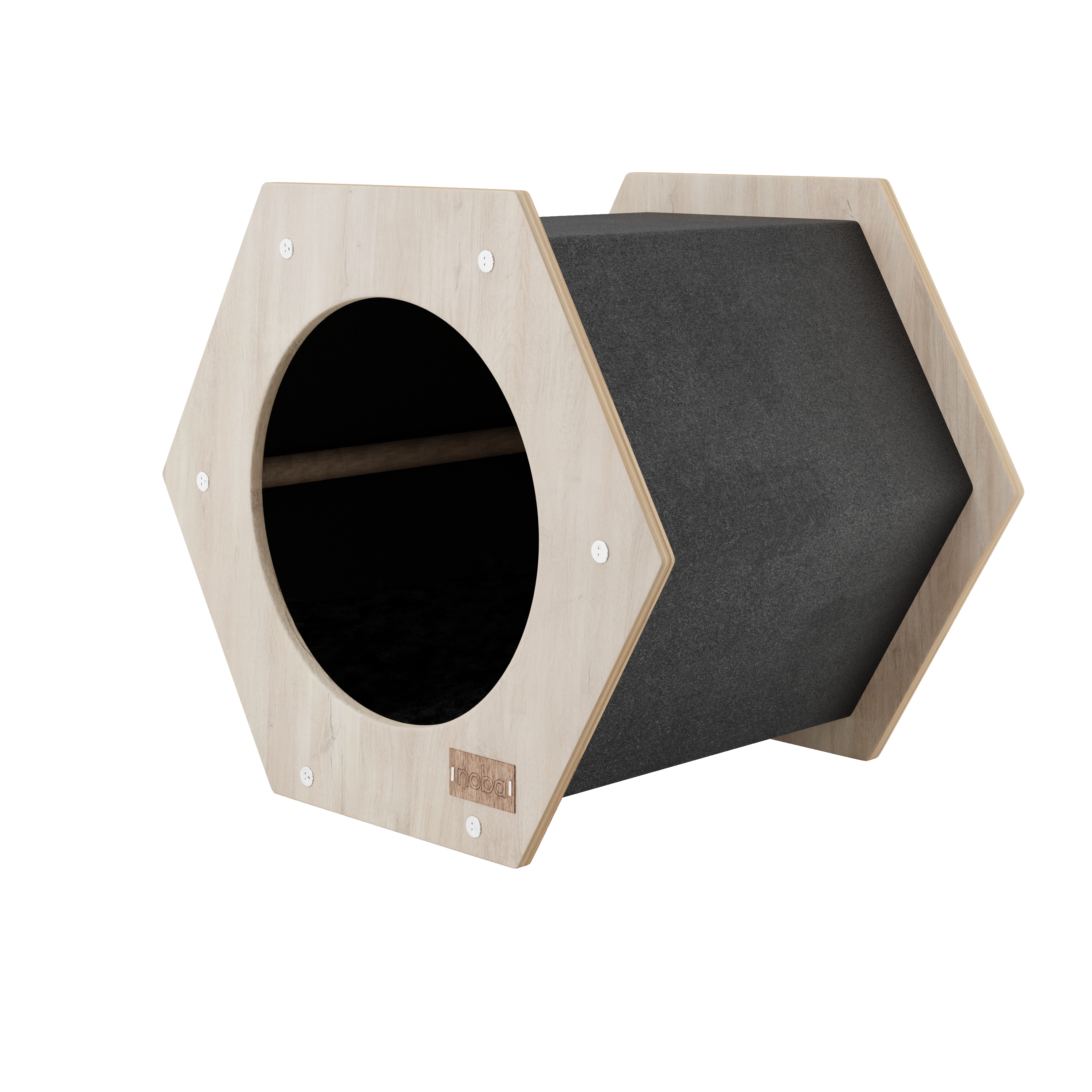 Hexagon Scratchable Cat House – Modern & Cozy Condo