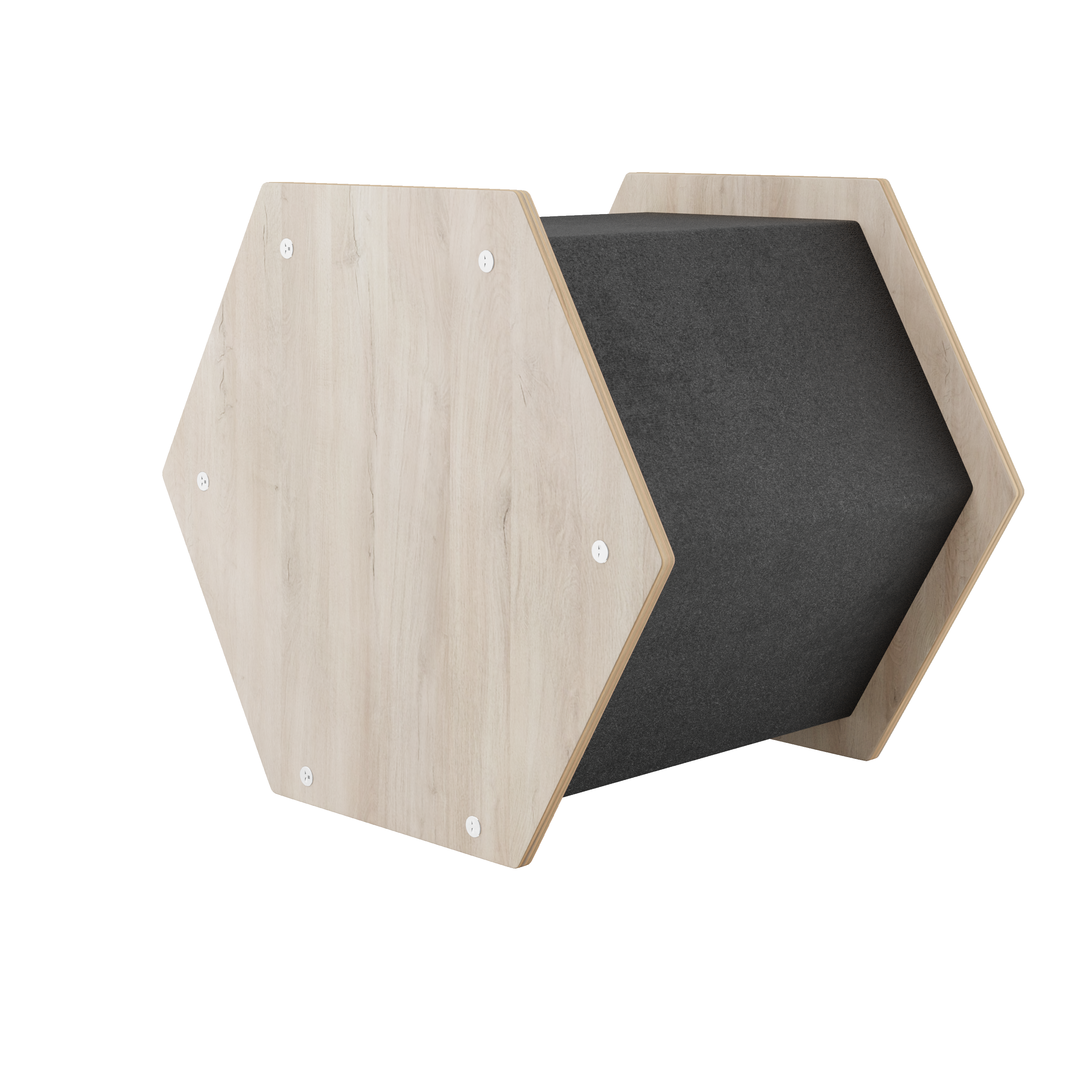 Hexagon Scratchable Cat House – Modern & Cozy Condo