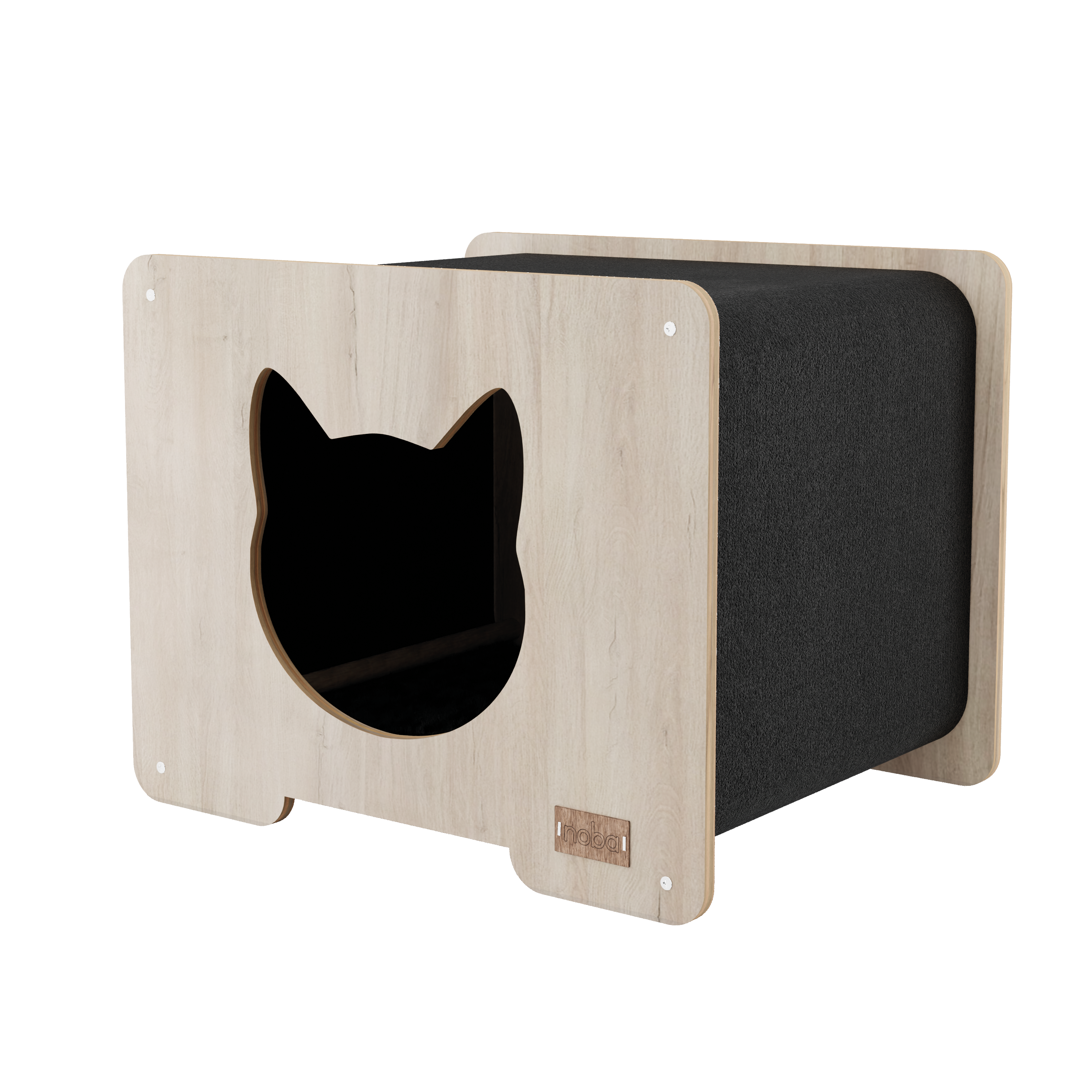 The Hut Cat Hideout – Modern Cat House & Scratcher