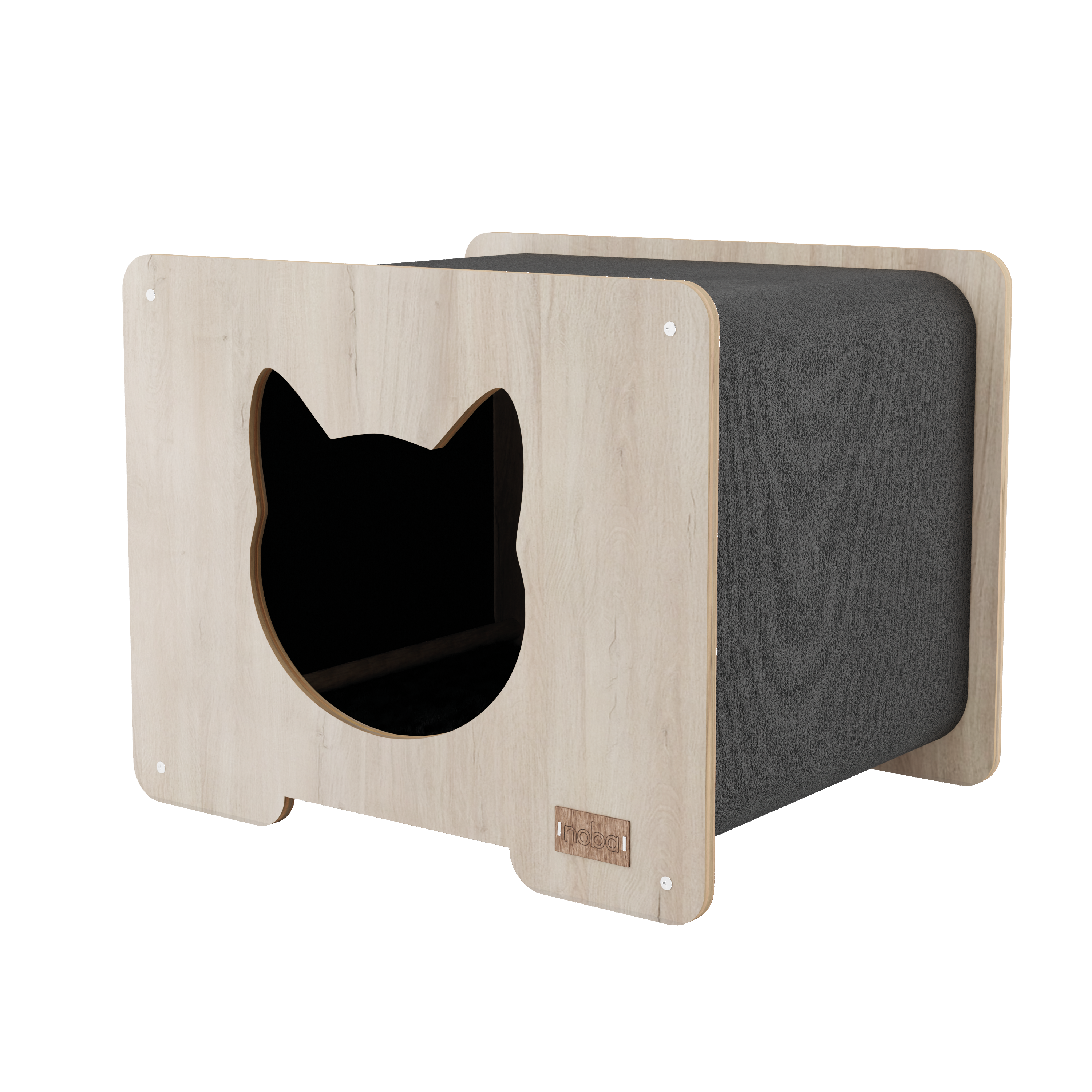 The Hut Cat Hideout – Modern Cat House & Scratcher