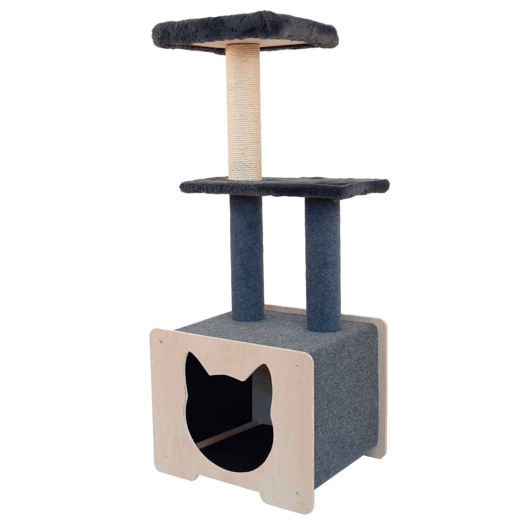 Hut Hideout Deluxe Cat Tree – The Ultimate Playground for Your Cat