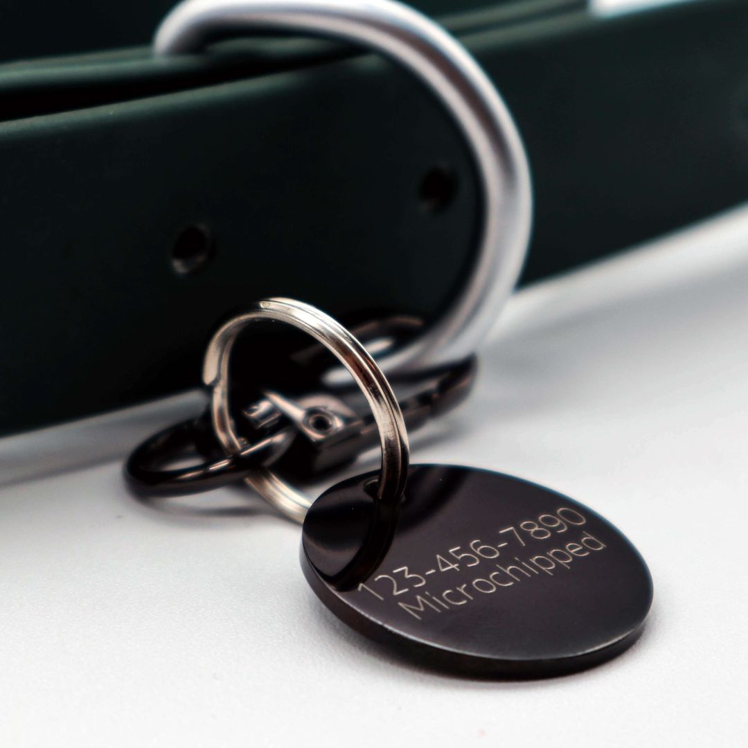 Personalized Dog Tags Black Address | Tag4MyPet