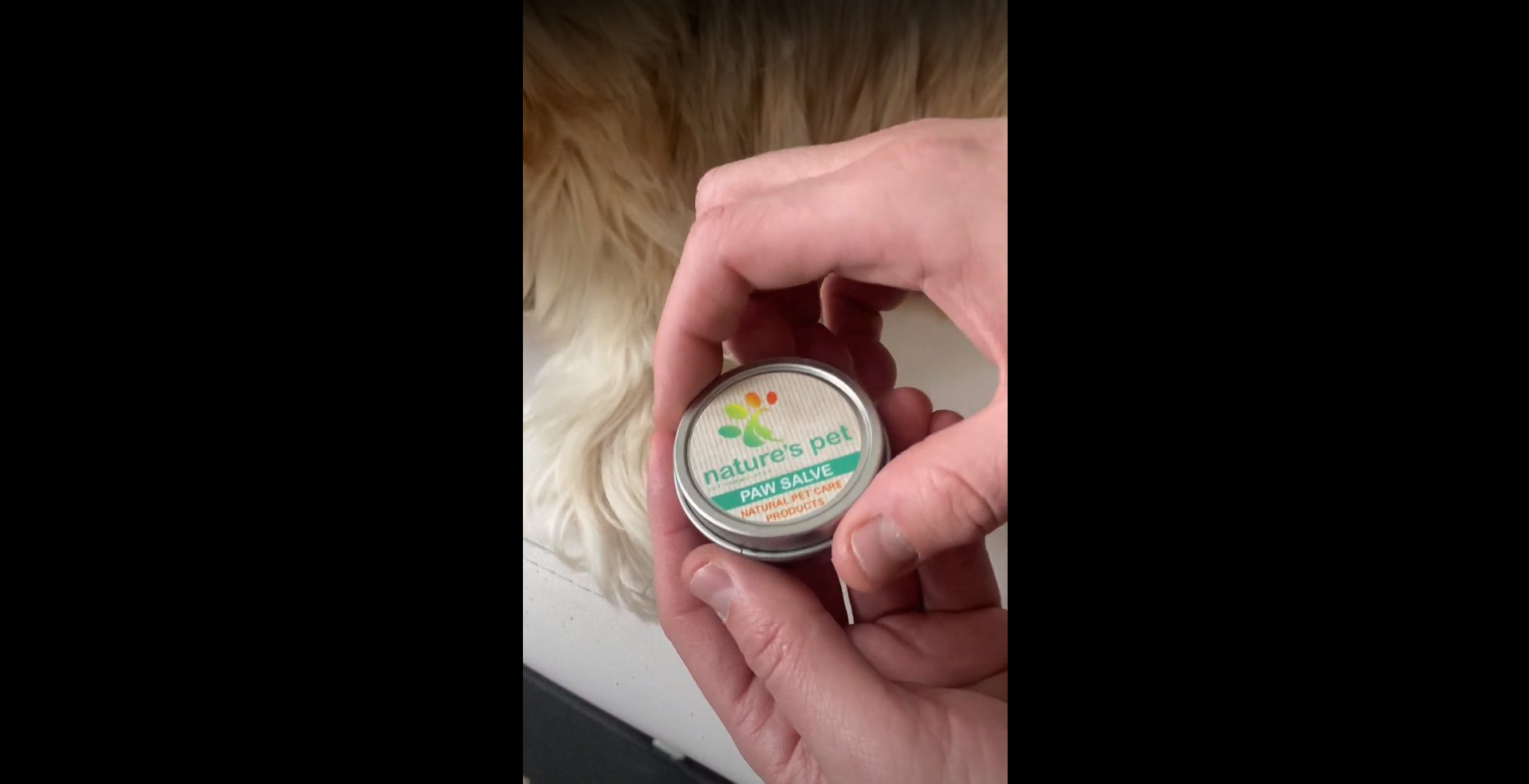Thumbnail for video showing how to apply paw balm