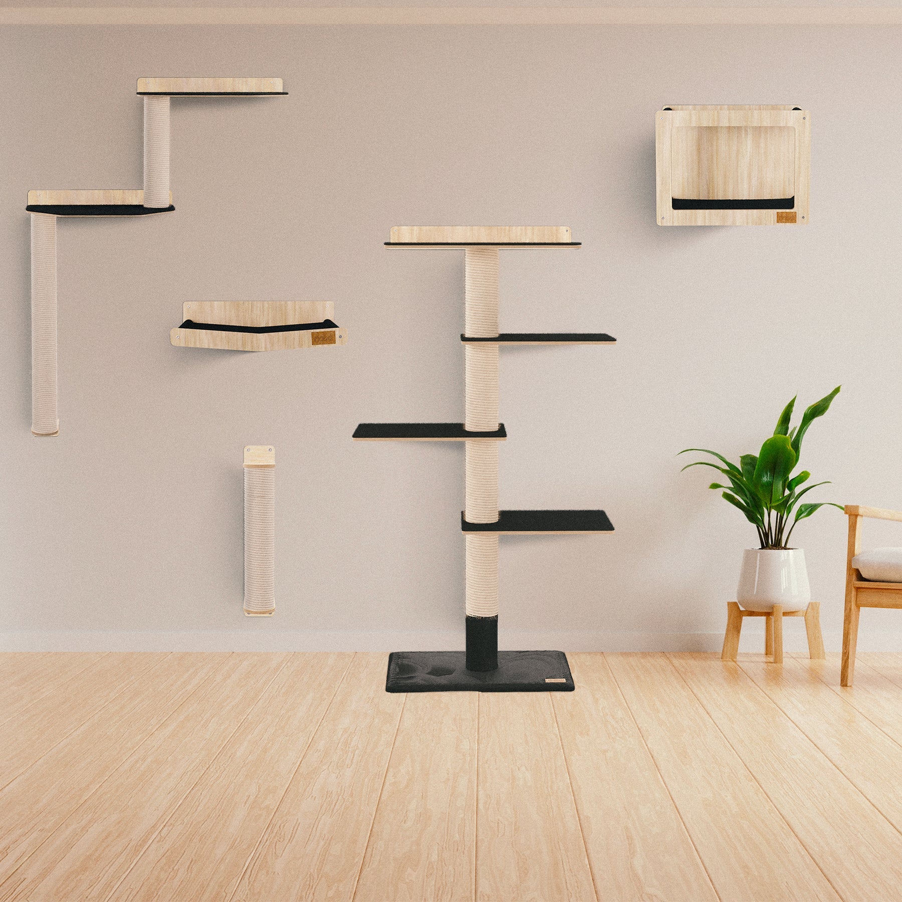 Noba Mural Kit – Vertical Playground for Cats
