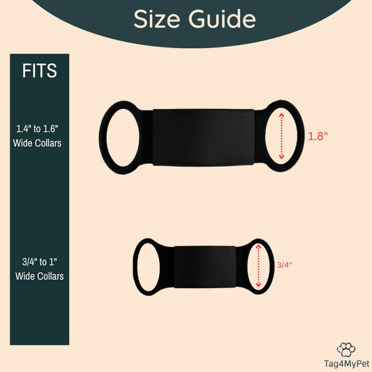 Silent Custom QR Code Dog Tag Size Guide | Tag4MyPet