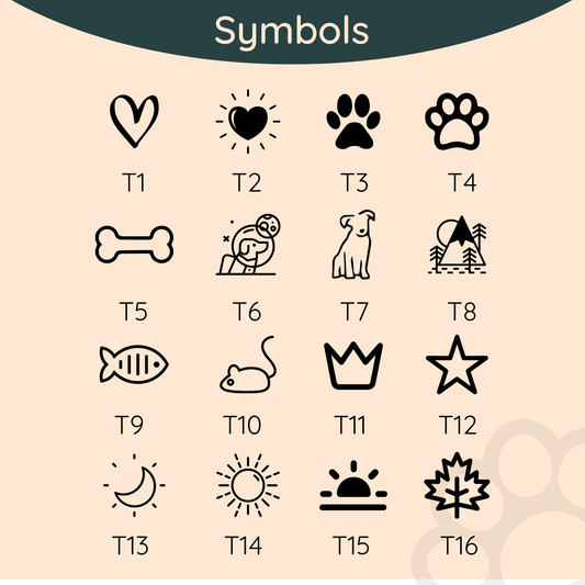 Engraved Dog Tags Canada Symbols