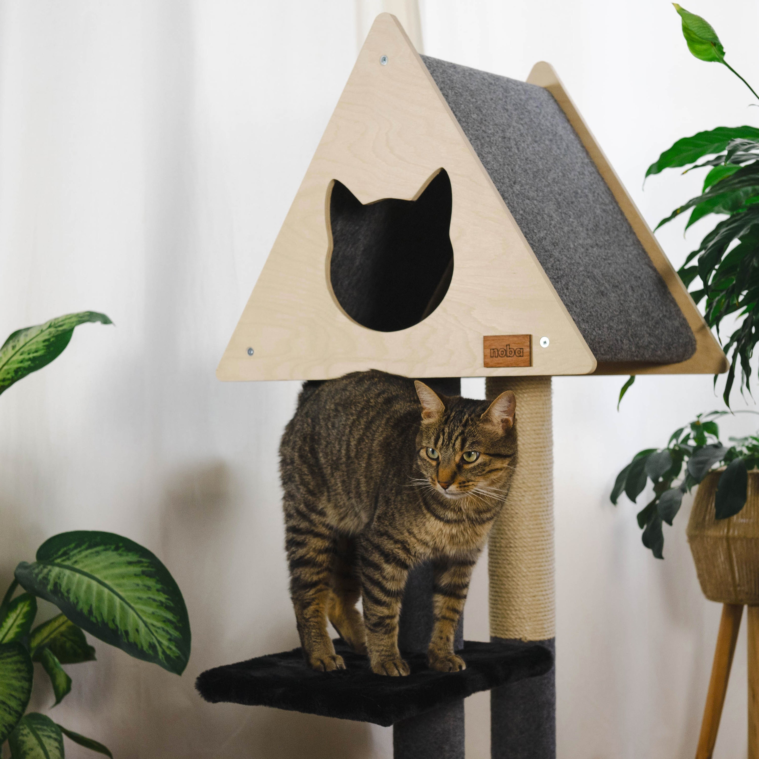 Teepee Deluxe Cat Tree – 2-Level Playground & Condo