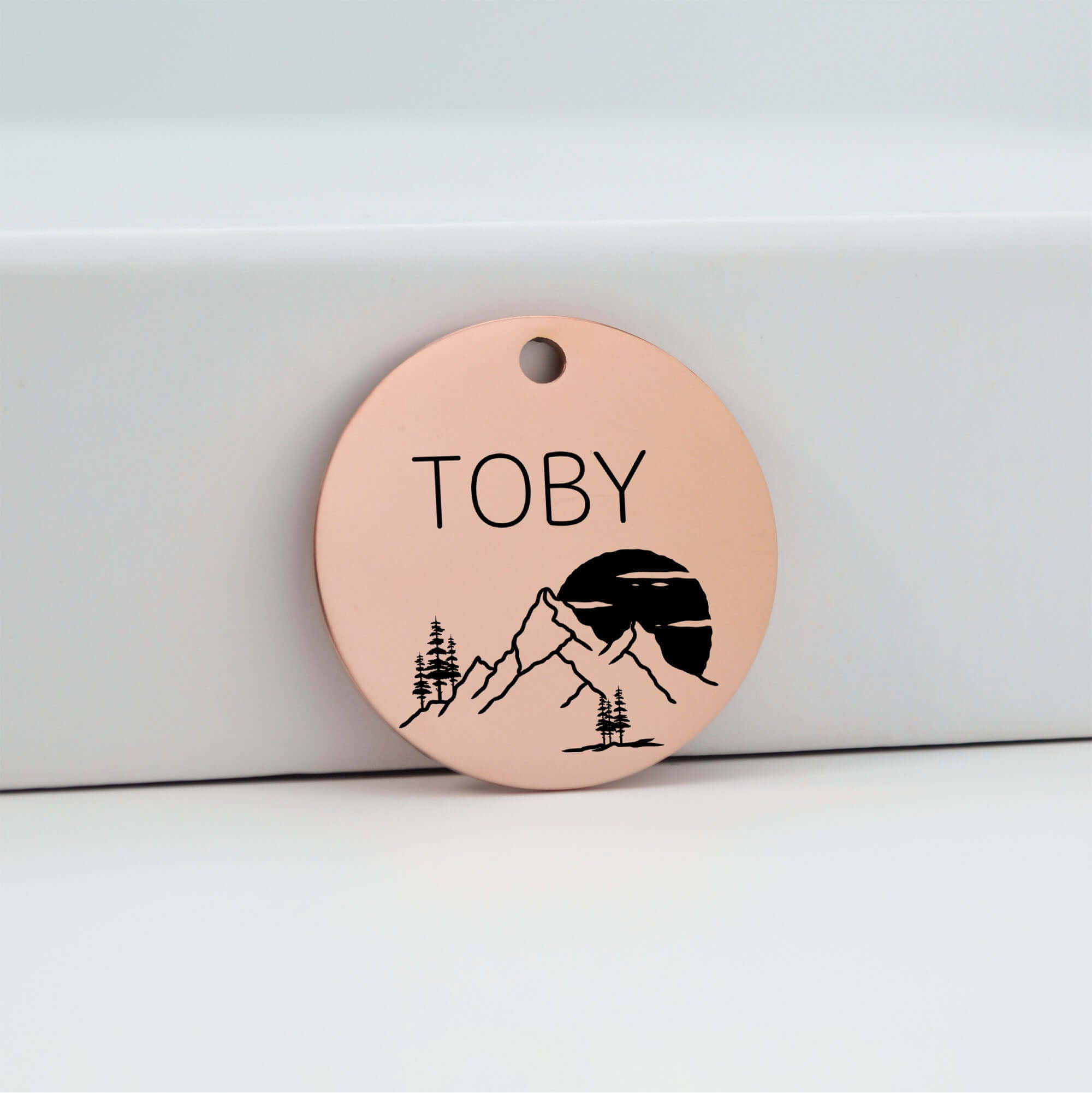 Dog Identification Tags in Rose Gold | Tag4MyPet