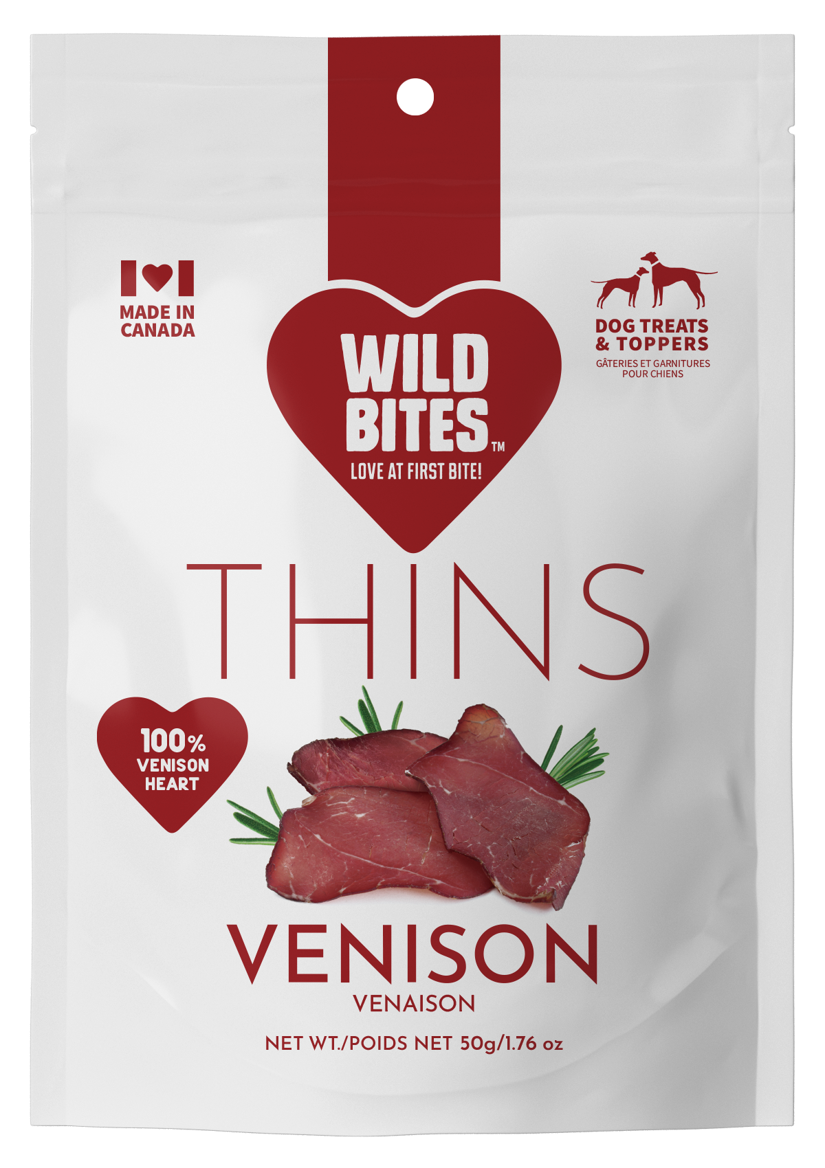 Venison Heart Dog Treats – Nutrient-Rich Thins