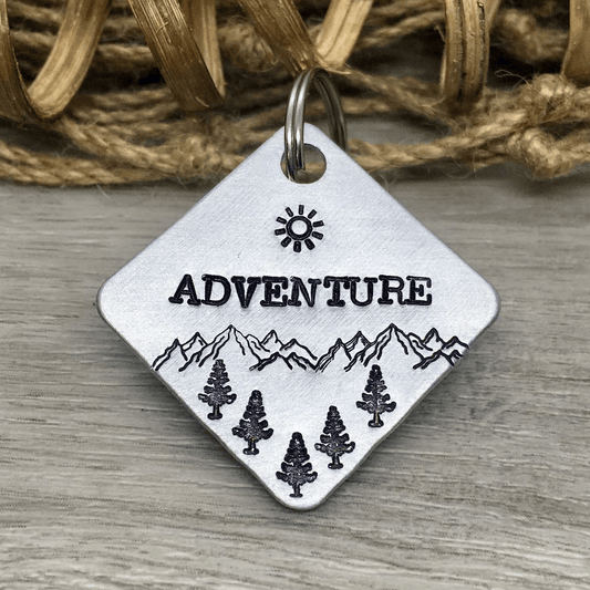 Adventure Tag Square Silver