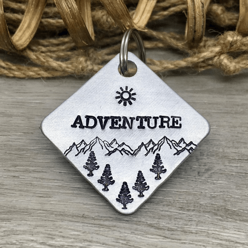 Adventure Tag Square Silver
