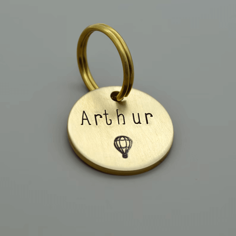Arthur Dog Tag Handstamped
