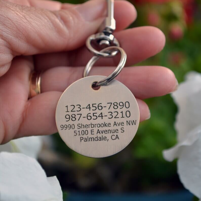 charlie tag silver backside