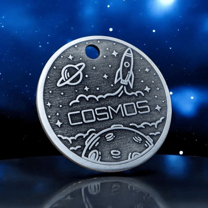 Cosmos Tag Silver Circle