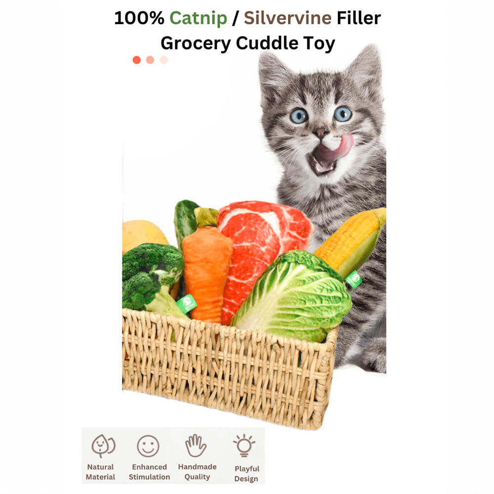 Catnip Shrimp Cuddle Toy – Natural & Fun