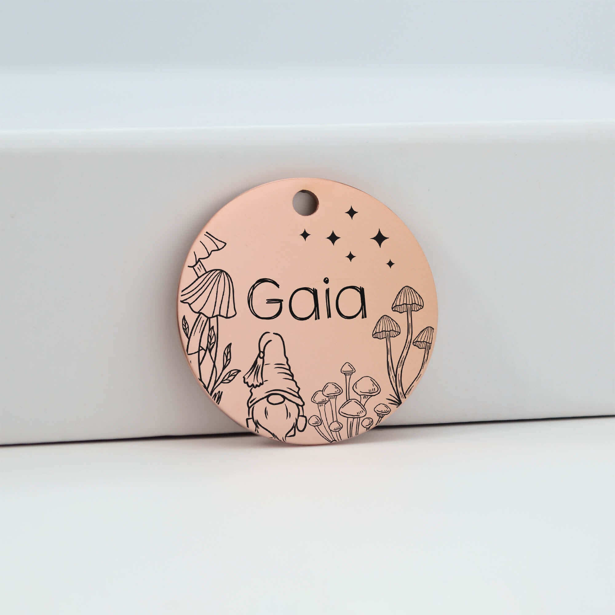ID Tags in Rose Gold 