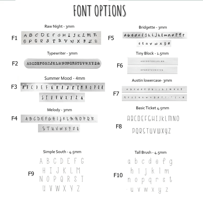 font options tag