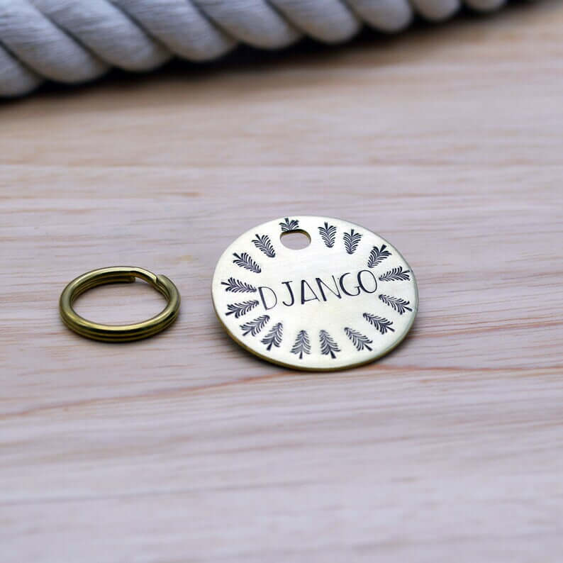 Forest Design Tag Gold