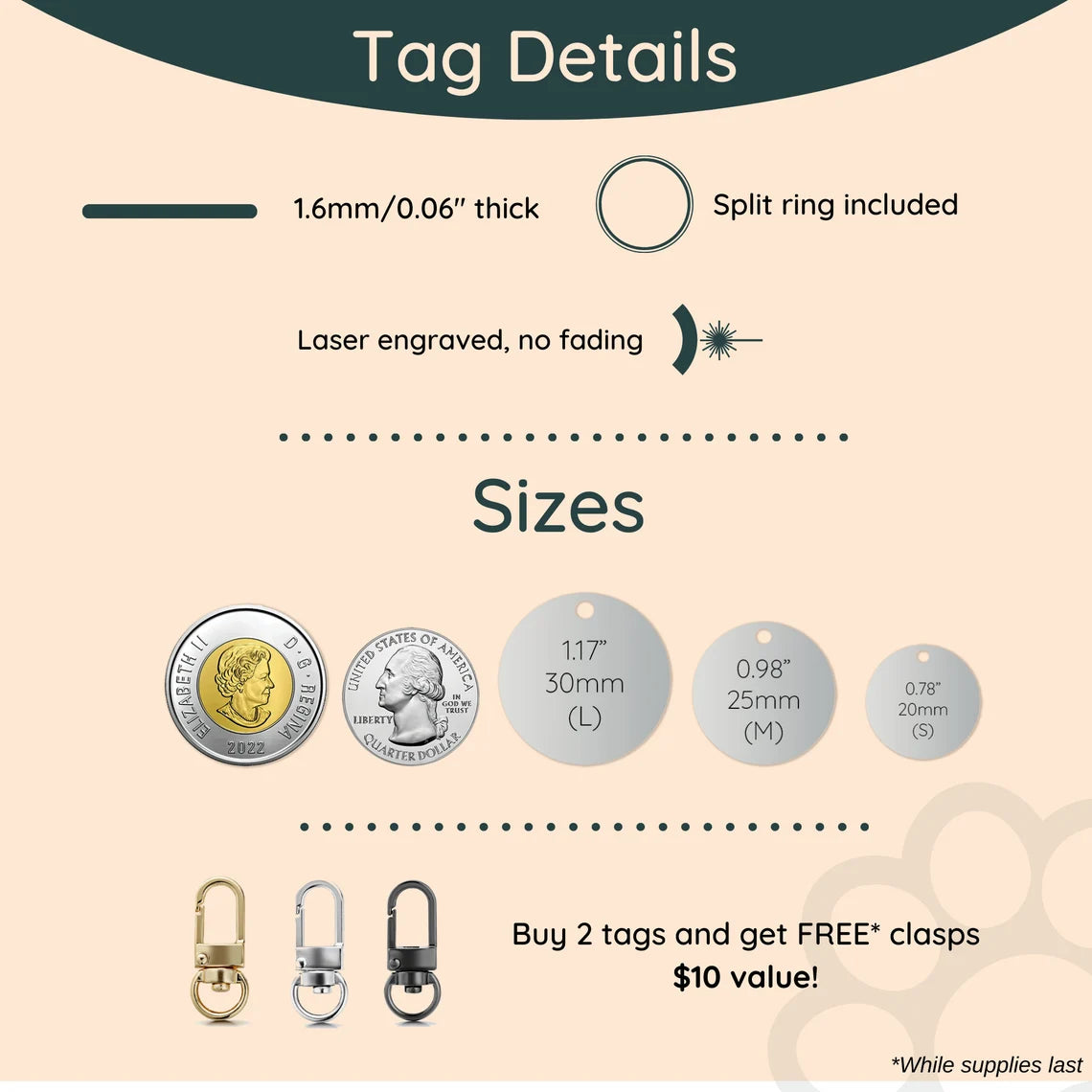 Custom Engraved Dog Tags