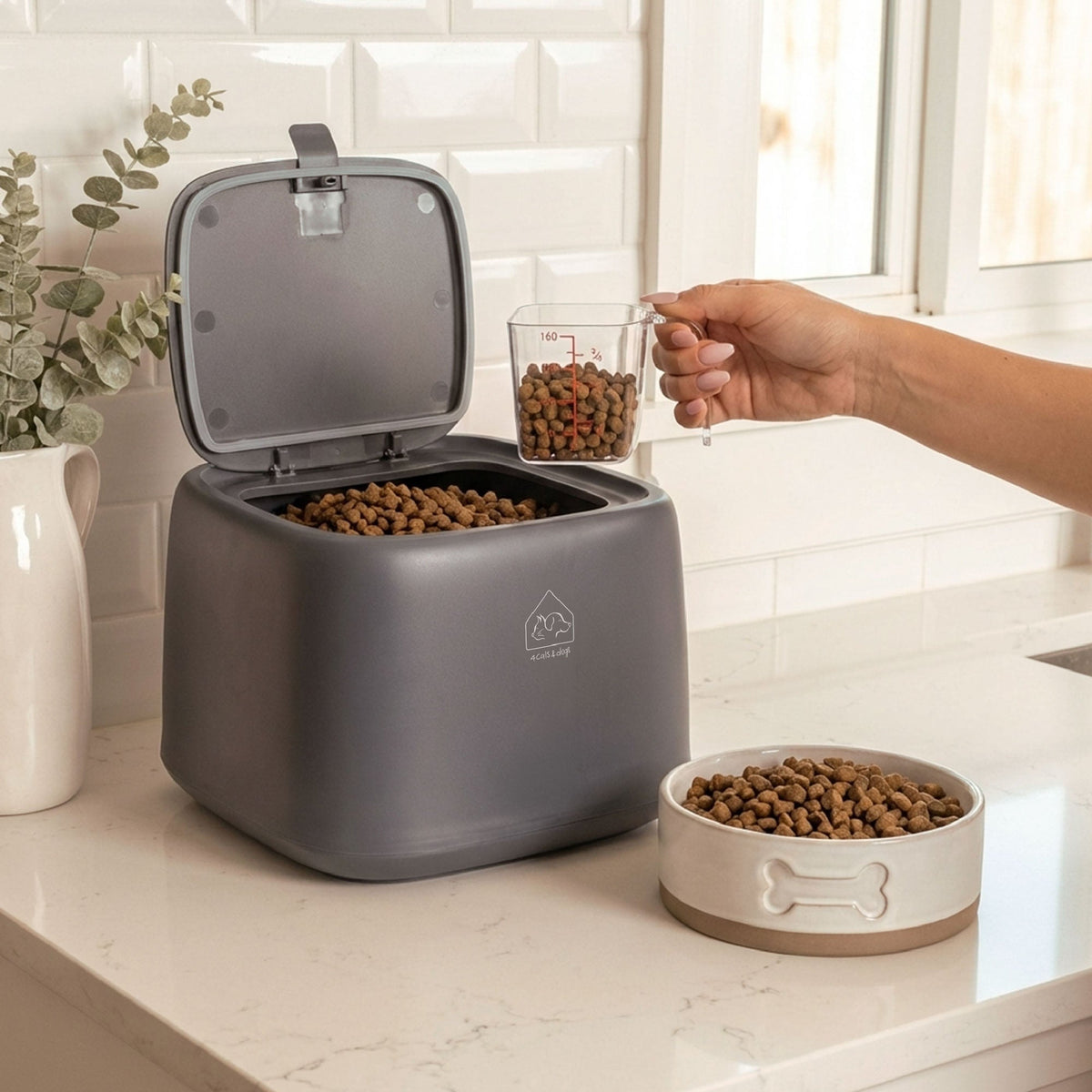 kibble food container | Dog food container storage | Tag4MyPet
