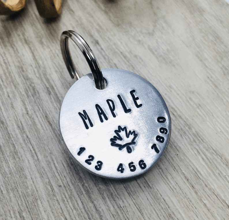 Maple Tag Silver Circle