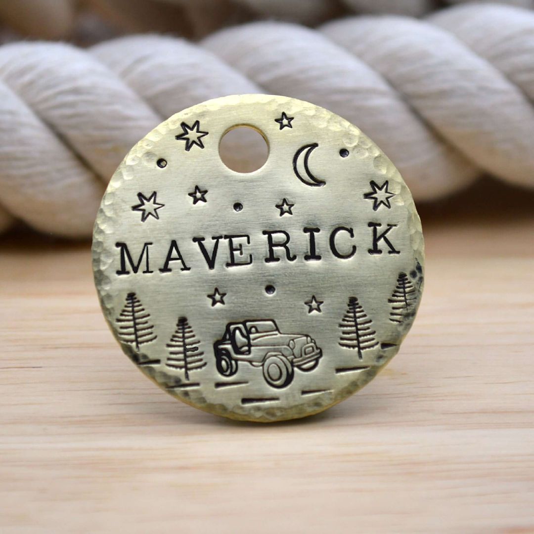MAVERICK DESIGN ADVENTURE HANDSTAMPED | Tag4MyPet