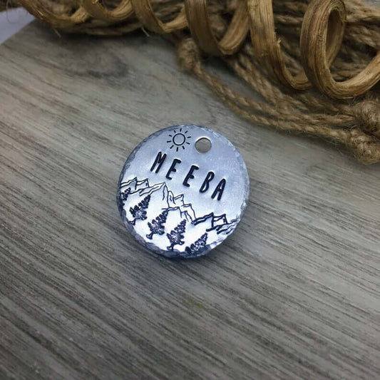 Meeba Tag Silver Circle