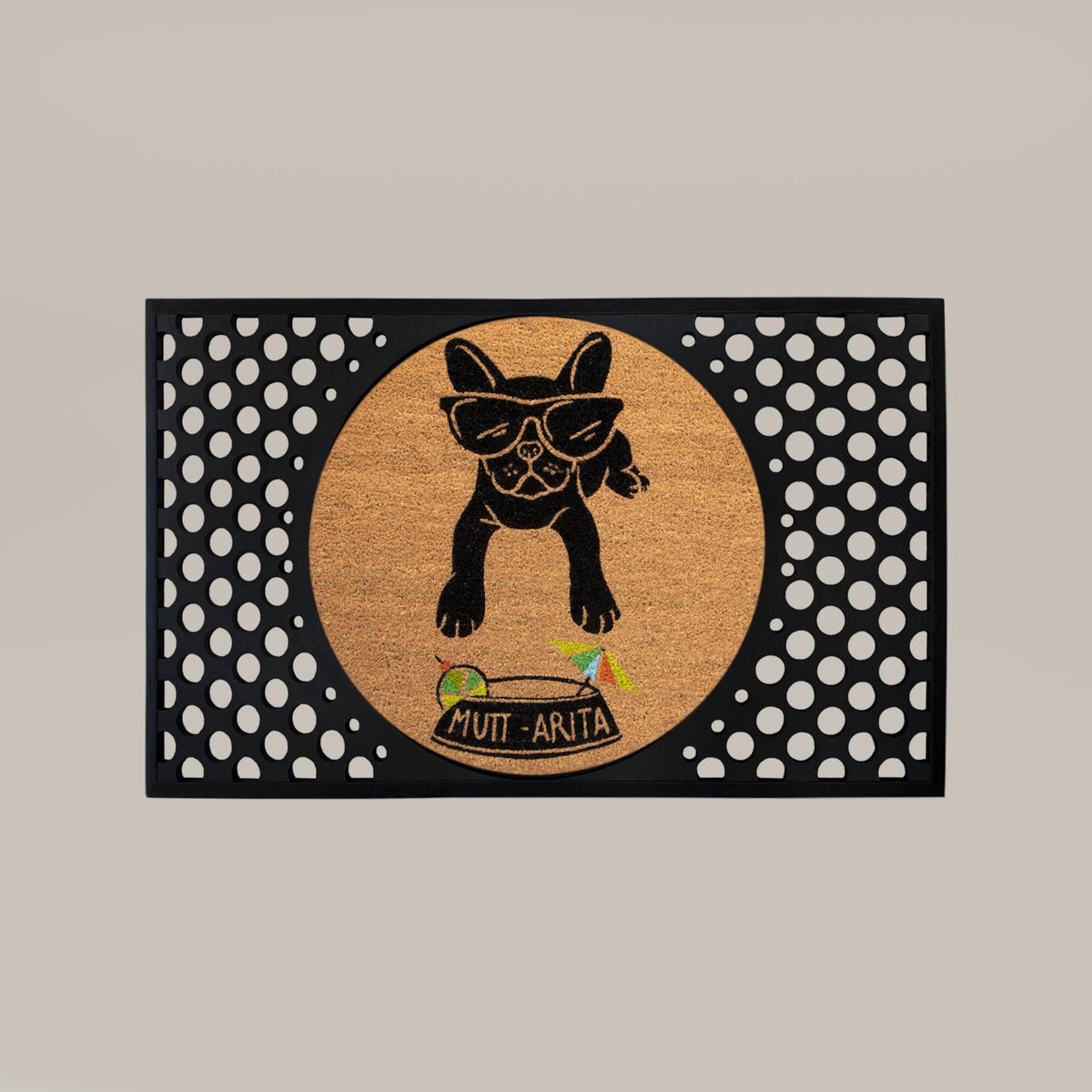 muttarita round doormat set | Dog Rug Mat | Tag4MyPet