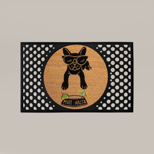 muttarita round doormat set | Dog Rug Mat | Tag4MyPet