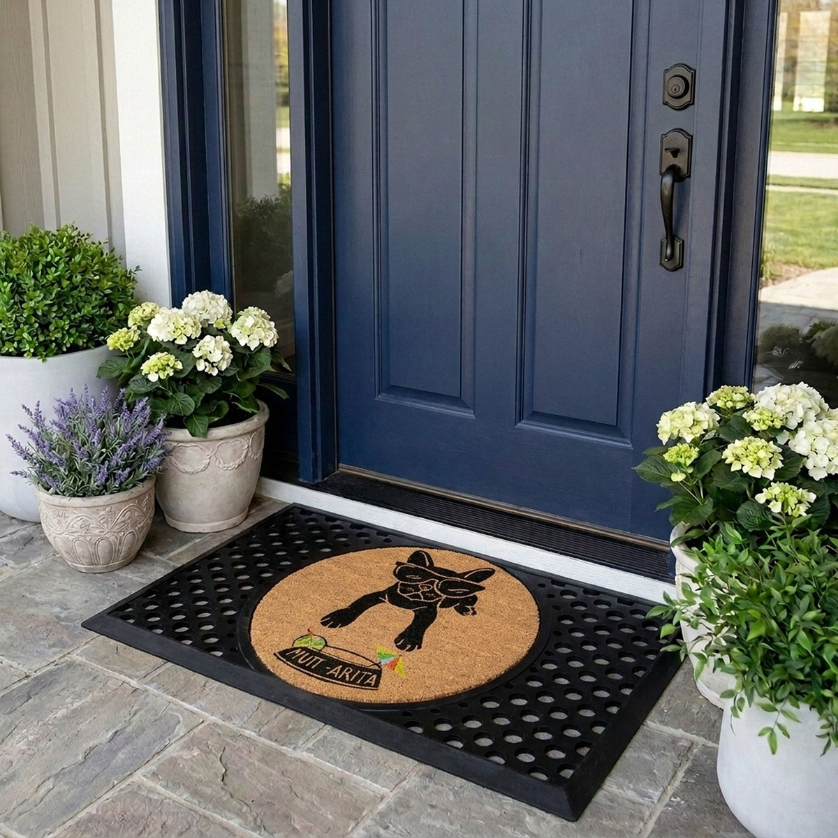 muttarita round doormat set | Dog Rug Mat | Tag4MyPet